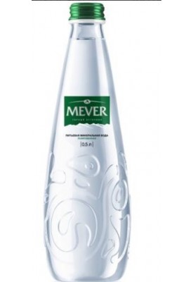 Питьевая вода "Мевер" газ стекло 0,5л (в упаковке 12 шт)